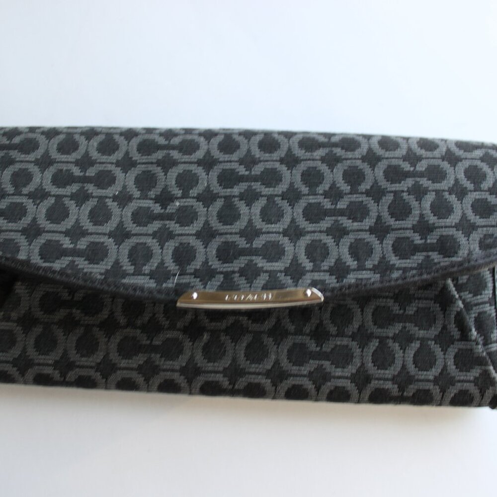 Coach NWOT Black Signature Canvas Slim Soft Wallet - 16 Card Slot Organizer 💎